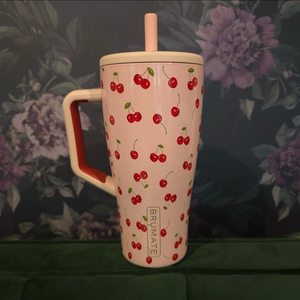 Brumate Cherry Print Tumbler brand new in box!